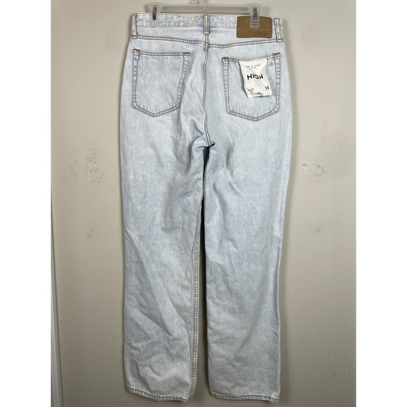 NEW Rag & Bone Alex High-Rise Straight Jeans Women's 31 Light Wash Primrose Blue - Picture 3 of 8